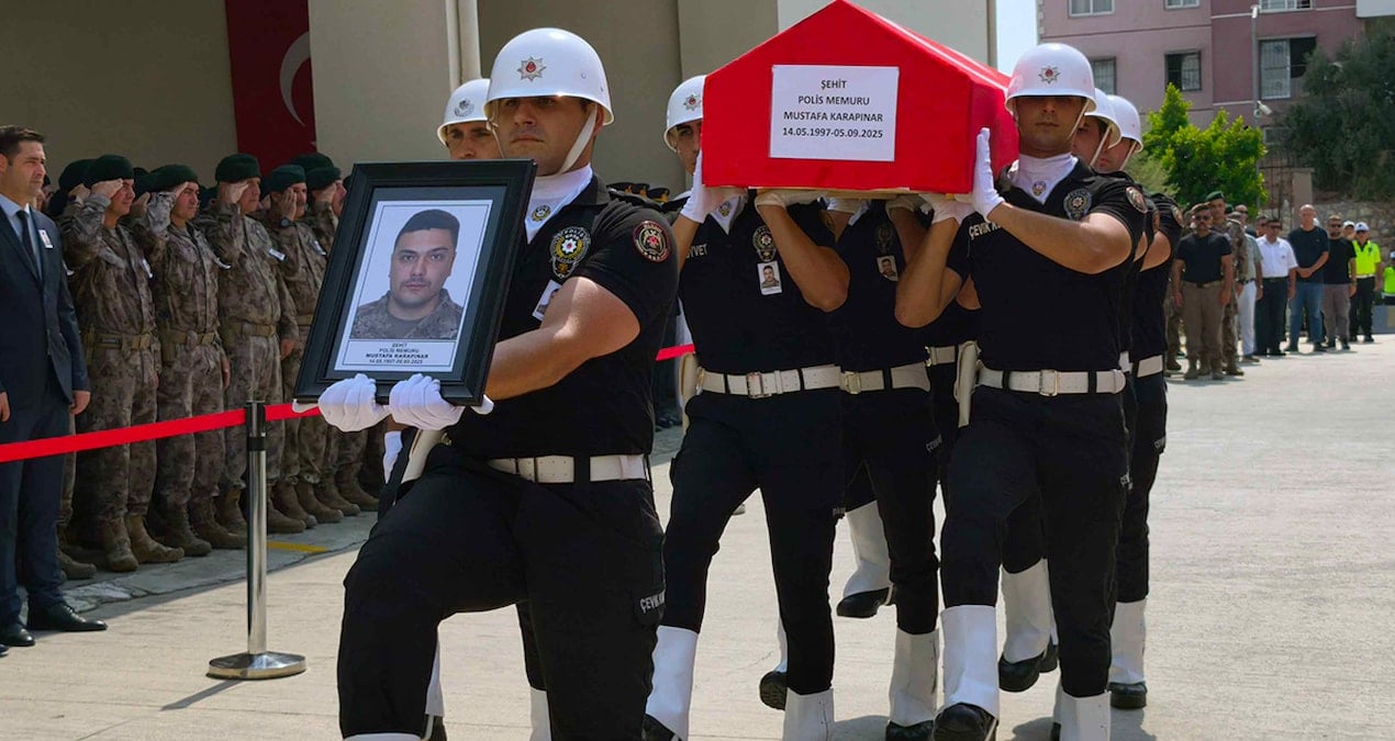 sehit polis memuru memleketine ugurlandi 4ydPECNg