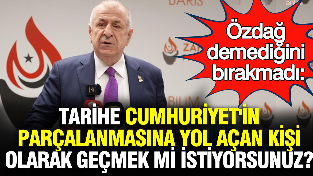 Ümit Özdağ’dan Sert Eleştiriler: “Cumhuriyet’in Parçalanmasına Neden Olacak Mı?”